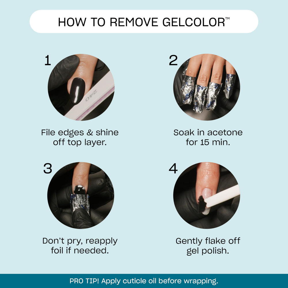 OPI GelColor Funny Bunny nails cured under LED lamp in seconds