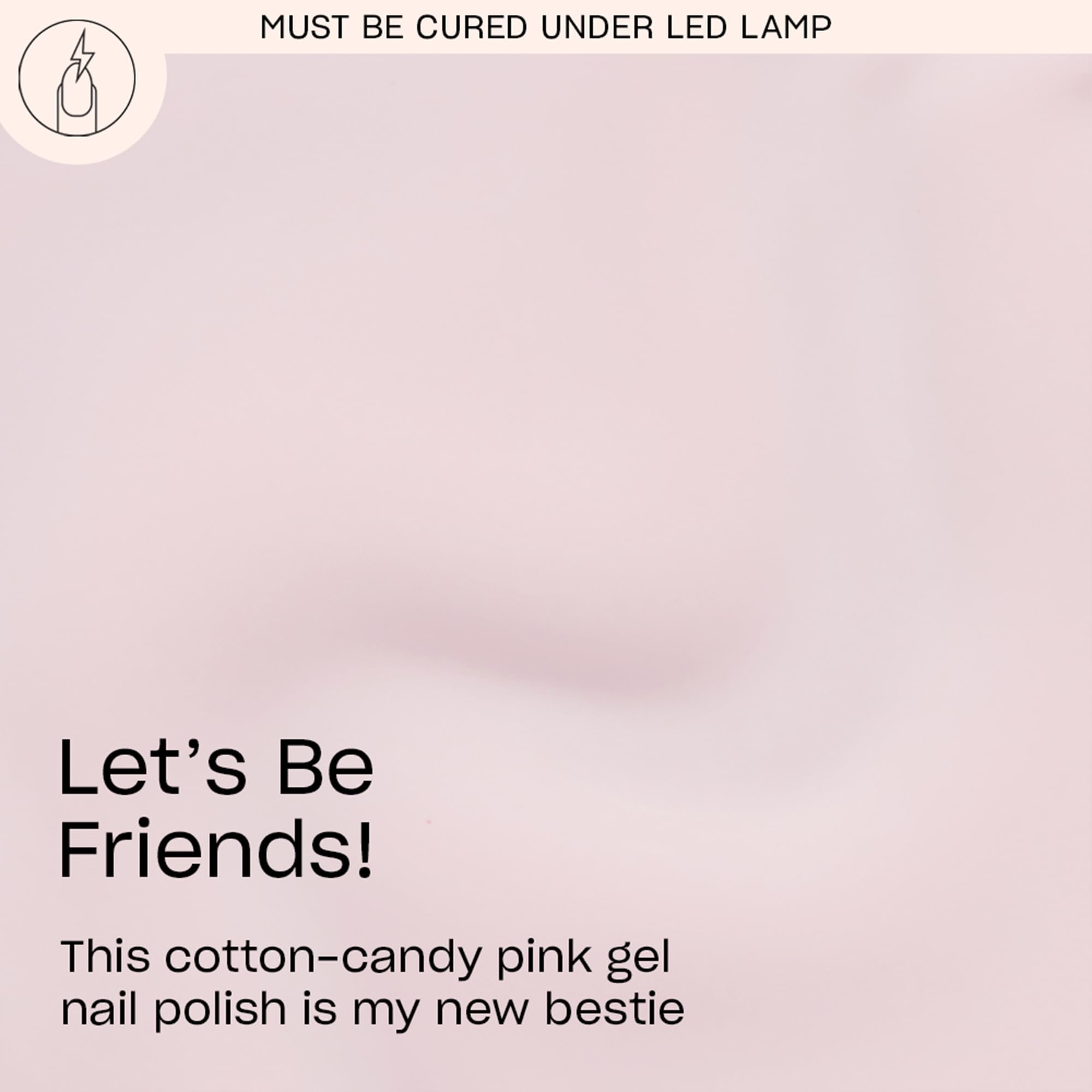 Close-up of soft pink GelColor nails with smooth, chip-resistant finish