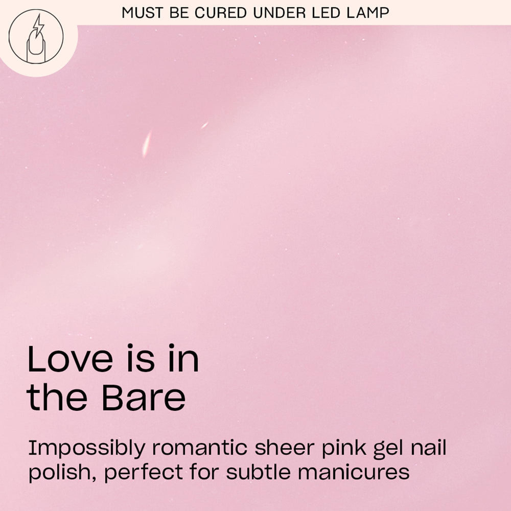OPI GelColor Love is in the Bare application swirl; smooth coverage for nail art.