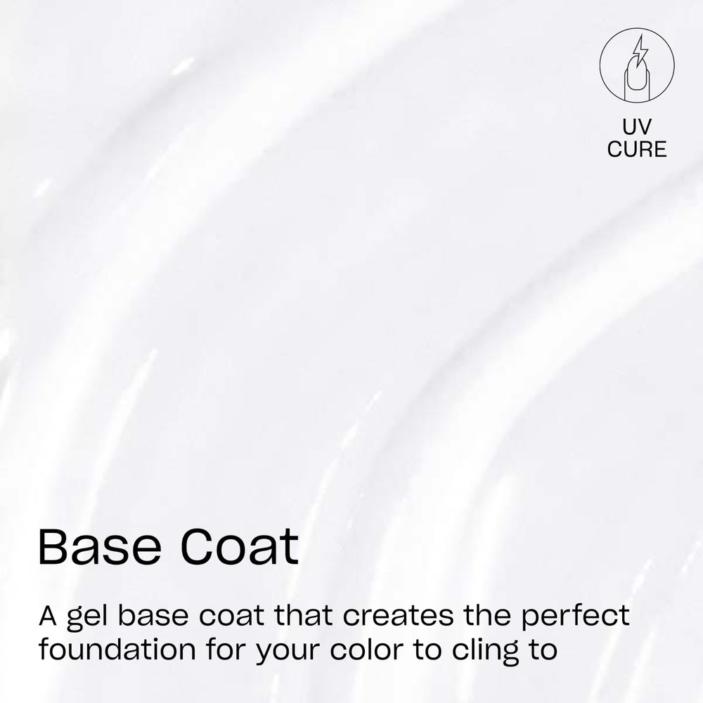 OPI GELement Base Coat en aplicación en uña, adherencia para gel