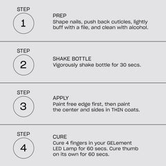 OPI GELement Base Coat funda precisa para gel color