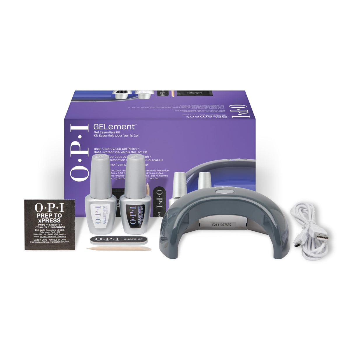 OPI GELement base coat bottle for durable adhesion and smooth prep.
