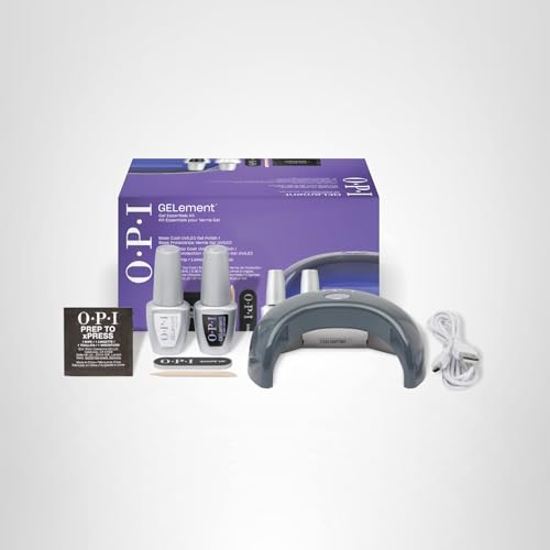 OPI GELement starter kit contents arranged for easy at-home gel manicures.