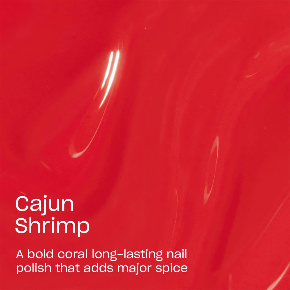 OPI Infinite Shine Cajun Shrimp: aplicación uniforme con cepillo pro-wide