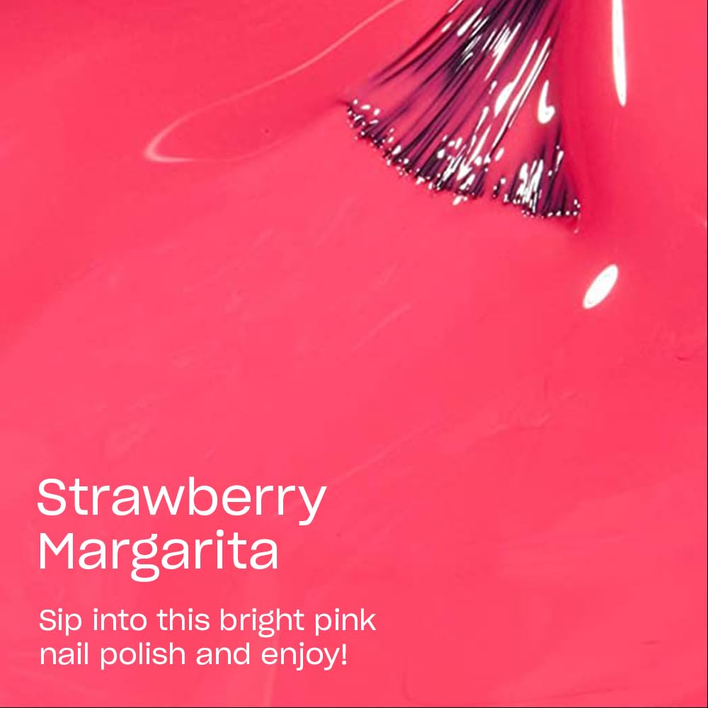 OPI Strawberry Margarita aplicador amplio para cobertura suave