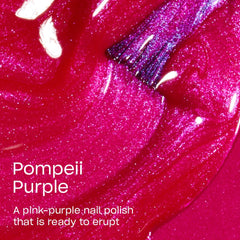 OPI Pompeii Purple, pincel amplio, cobertura suave y uniforme sin rayas