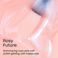 OPI Rosy Future, brillo de salón que realza tus uñas.