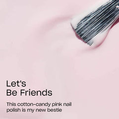 OPI Let’s Be Friends: aplicación con brocha ancha para cobertura uniforme.