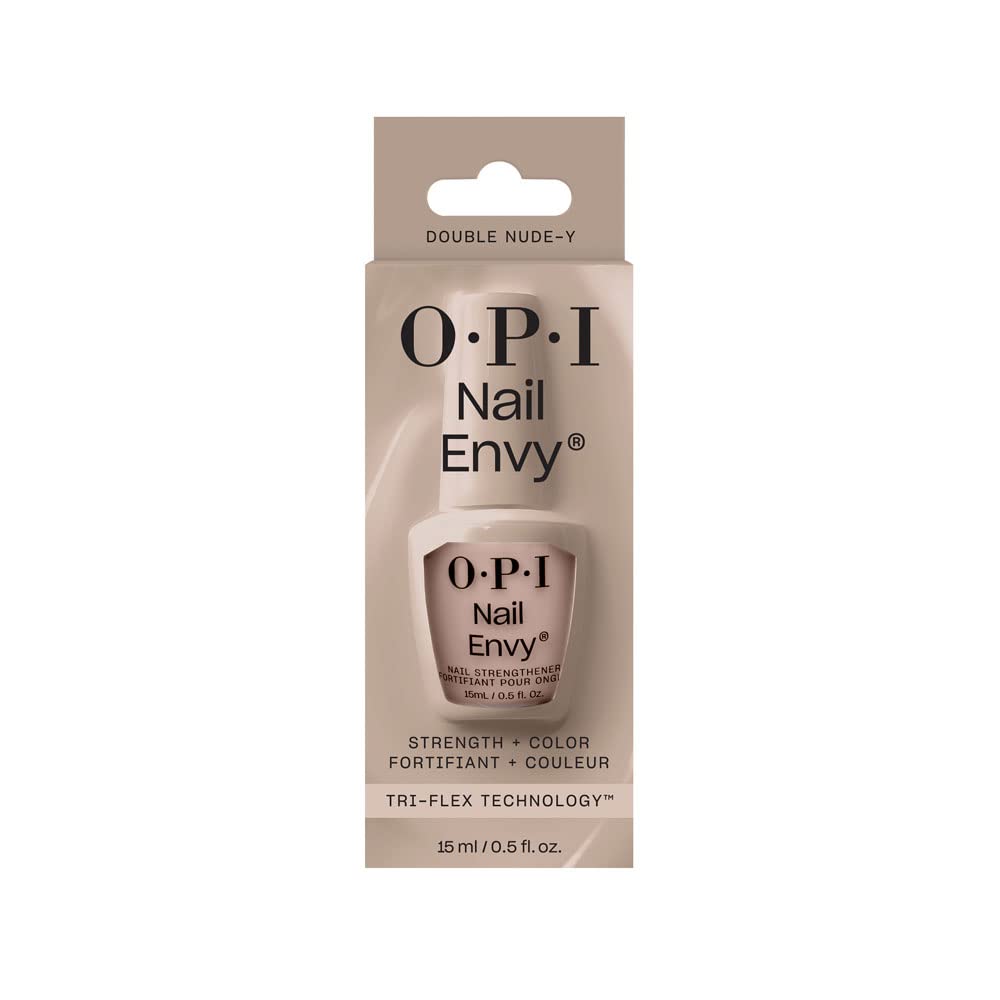 OPI Nail Envy Double Nude-y, vitaminas A, E y C, nutre las uñas.