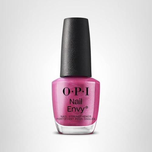 OPI Nail Envy powerful pink opaque polish for bright nails.