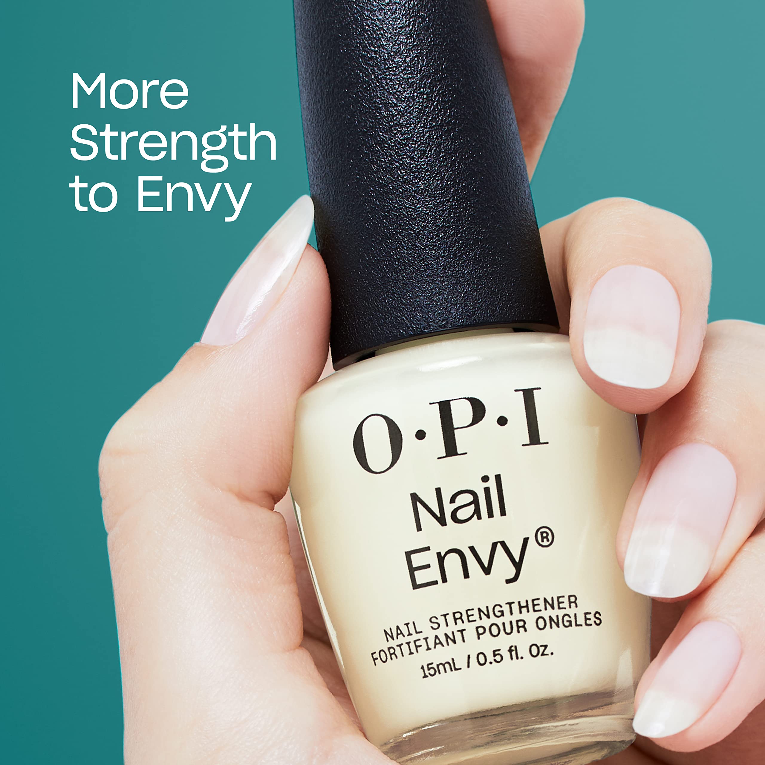 OPI Nail Envy protecting nails from chipping and peeling.