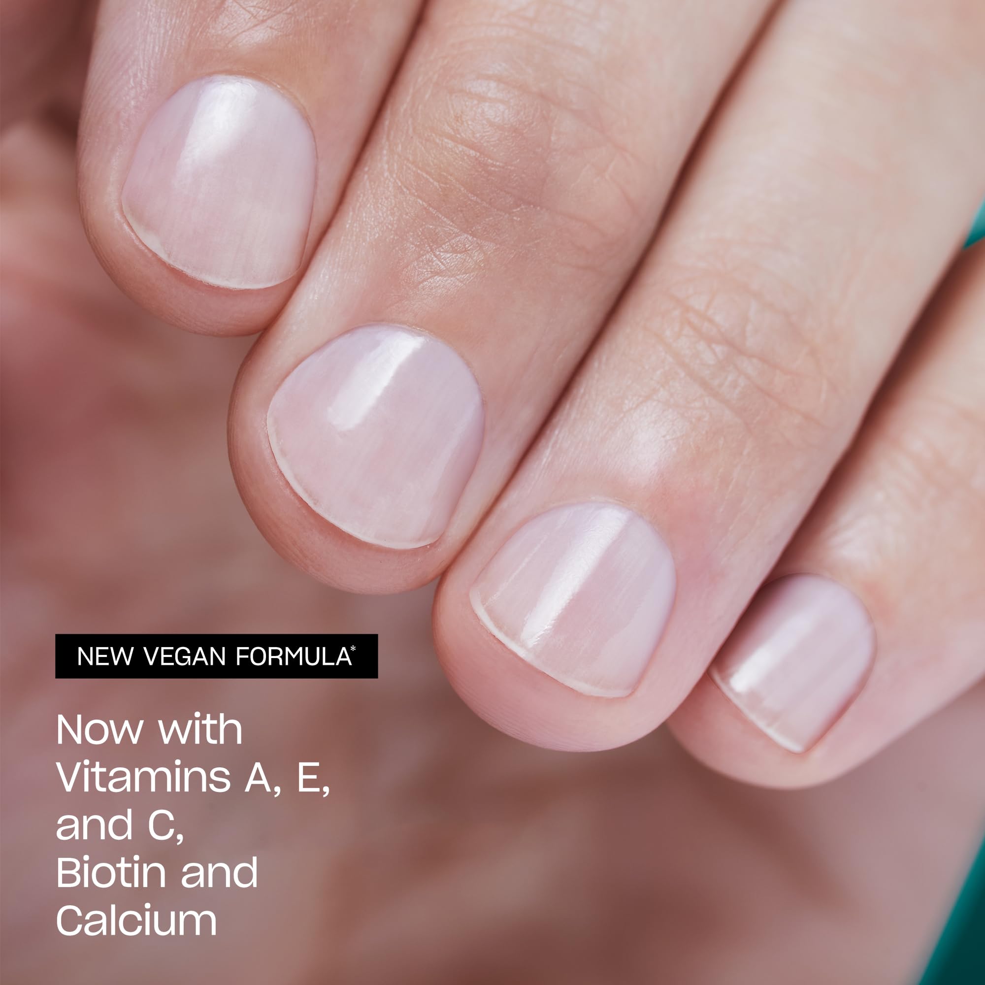 OPI Nail Envy with vitamins A, E, C, Biotin, Calcium symbolizing nourishing formula.