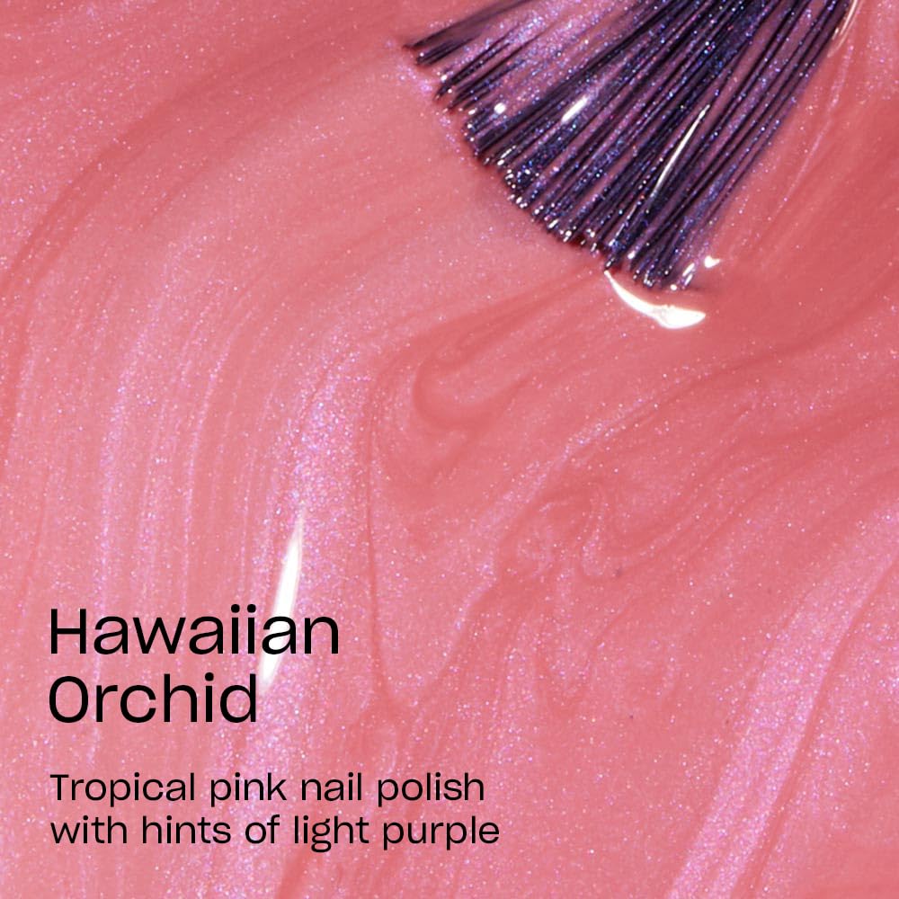 OPI Hawaiian Orchid, brillo de salón, secado rápido para resultados inmediatos.