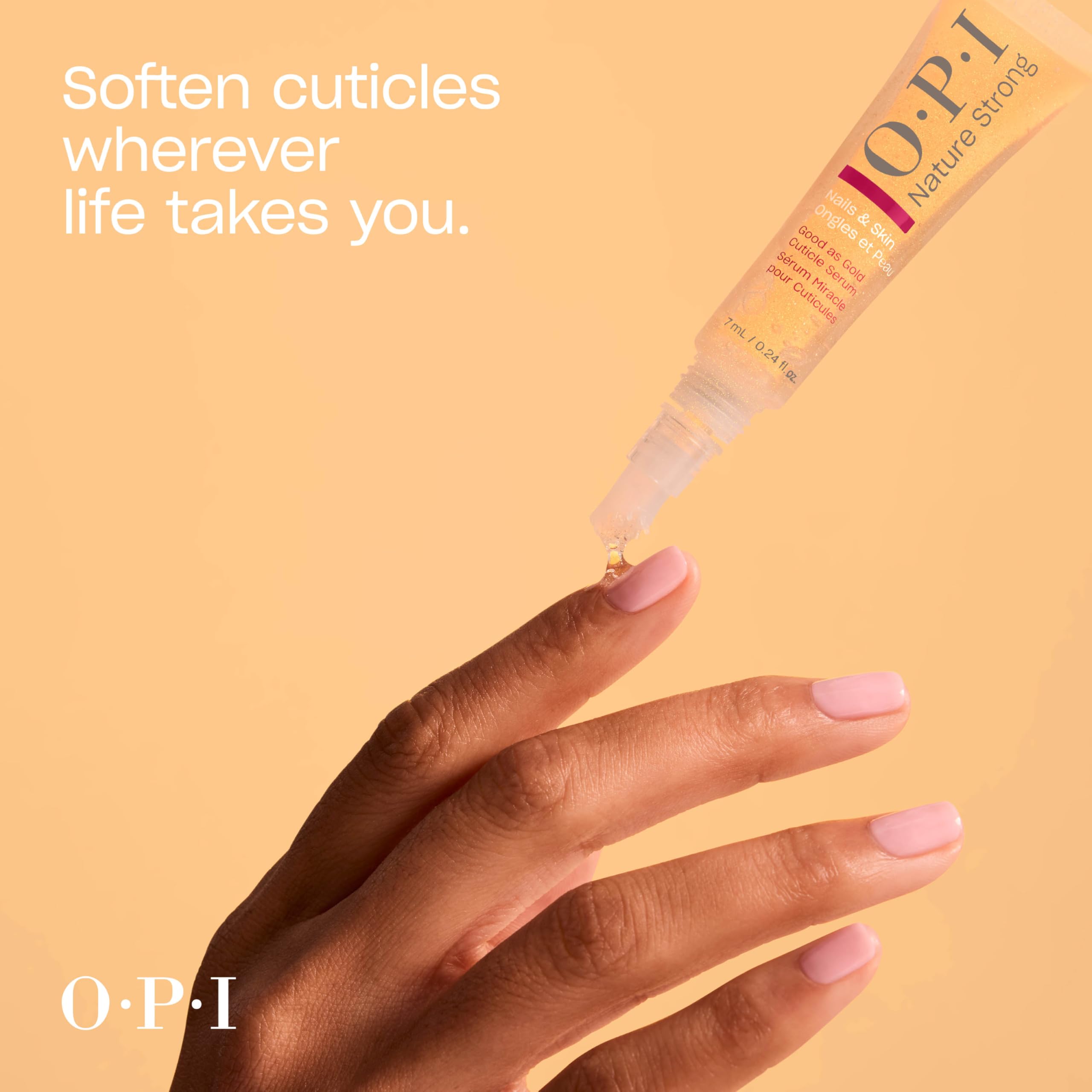 OPI Naturaleza Fuerte cuidado de manos y pies con fórmula vegana.