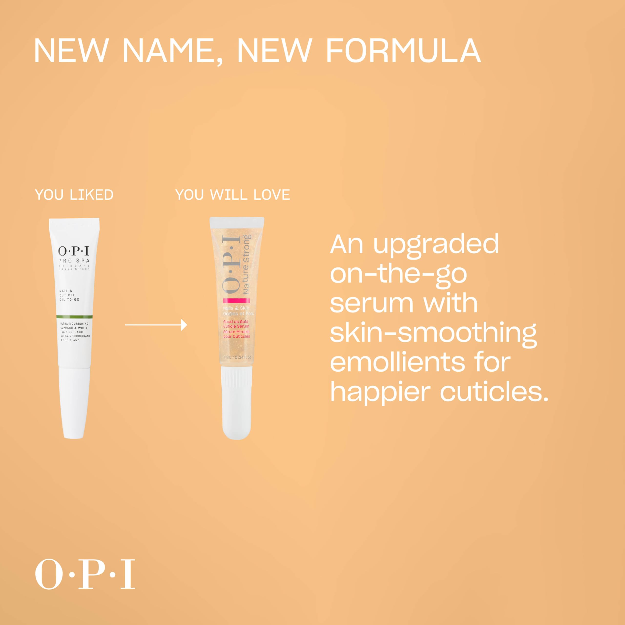 OPI Naturaleza Fuerte suero portátil para bolsos y viajes.