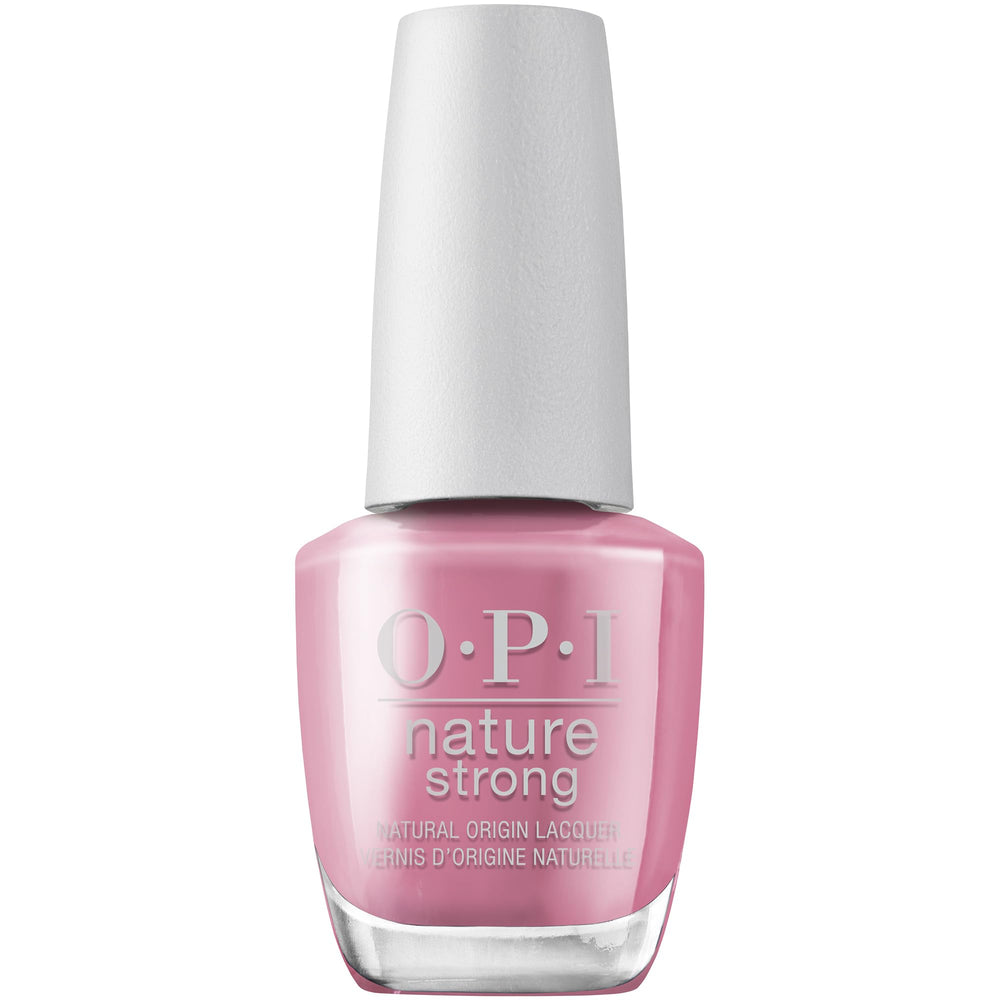 OPI Nature Strong Conocimiento es Flor, bote rosado suave para acabado natural y pulido