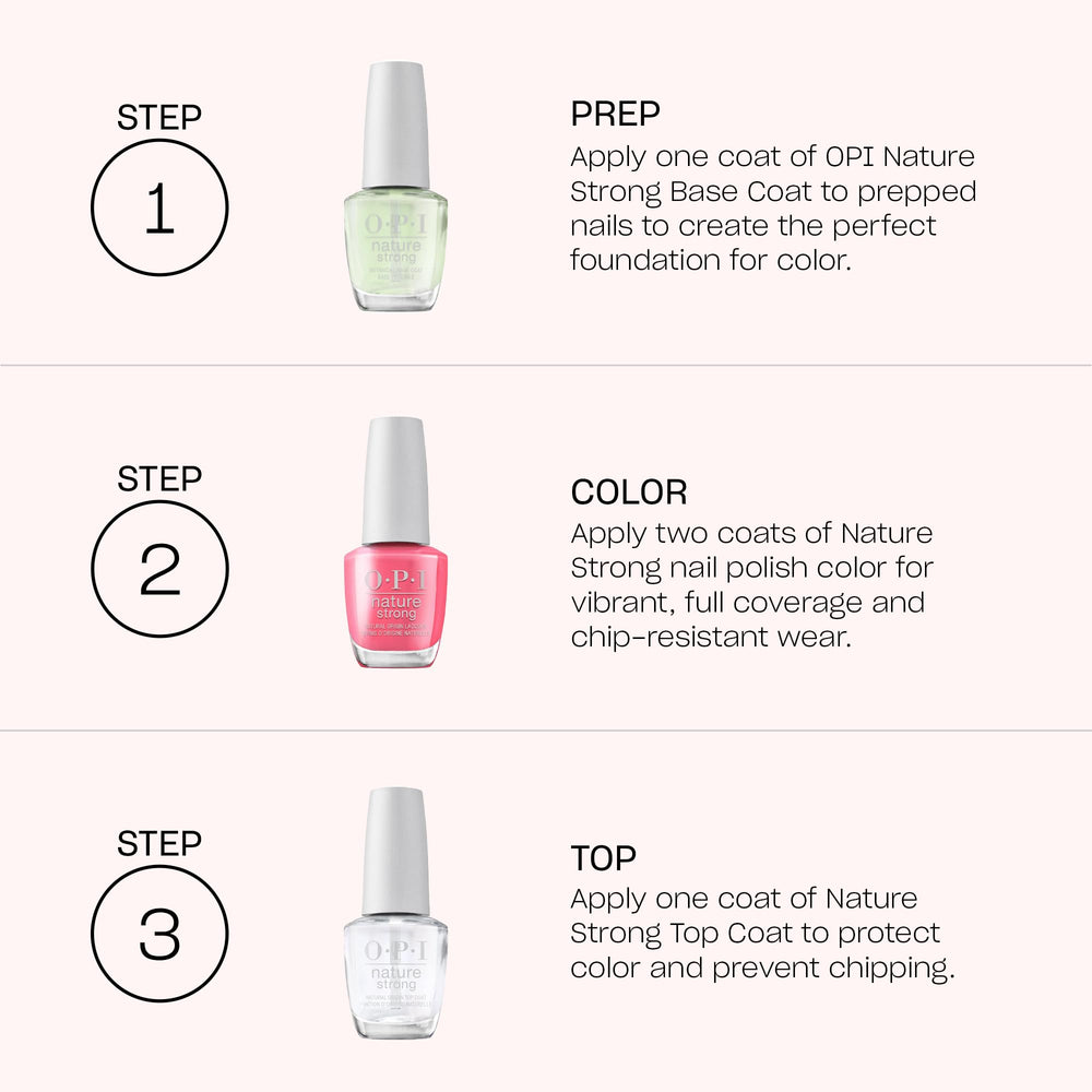 OPI Nature Strong Conocimiento es Flor, fórmula vegana libre de crueldad