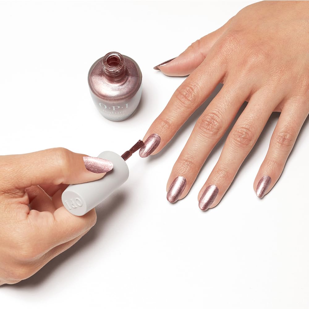OPI Nature Strong Intenciones Rosa Oro, duración potencial de varios días