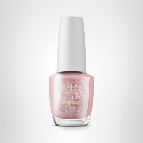 OPI Nature Strong Intenciones Rosa Oro, ideal para manicura diaria sostenible