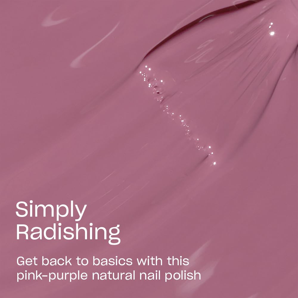 OPI Nature Strong Simply Radishing: aplicación con pincel para cobertura uniforme.