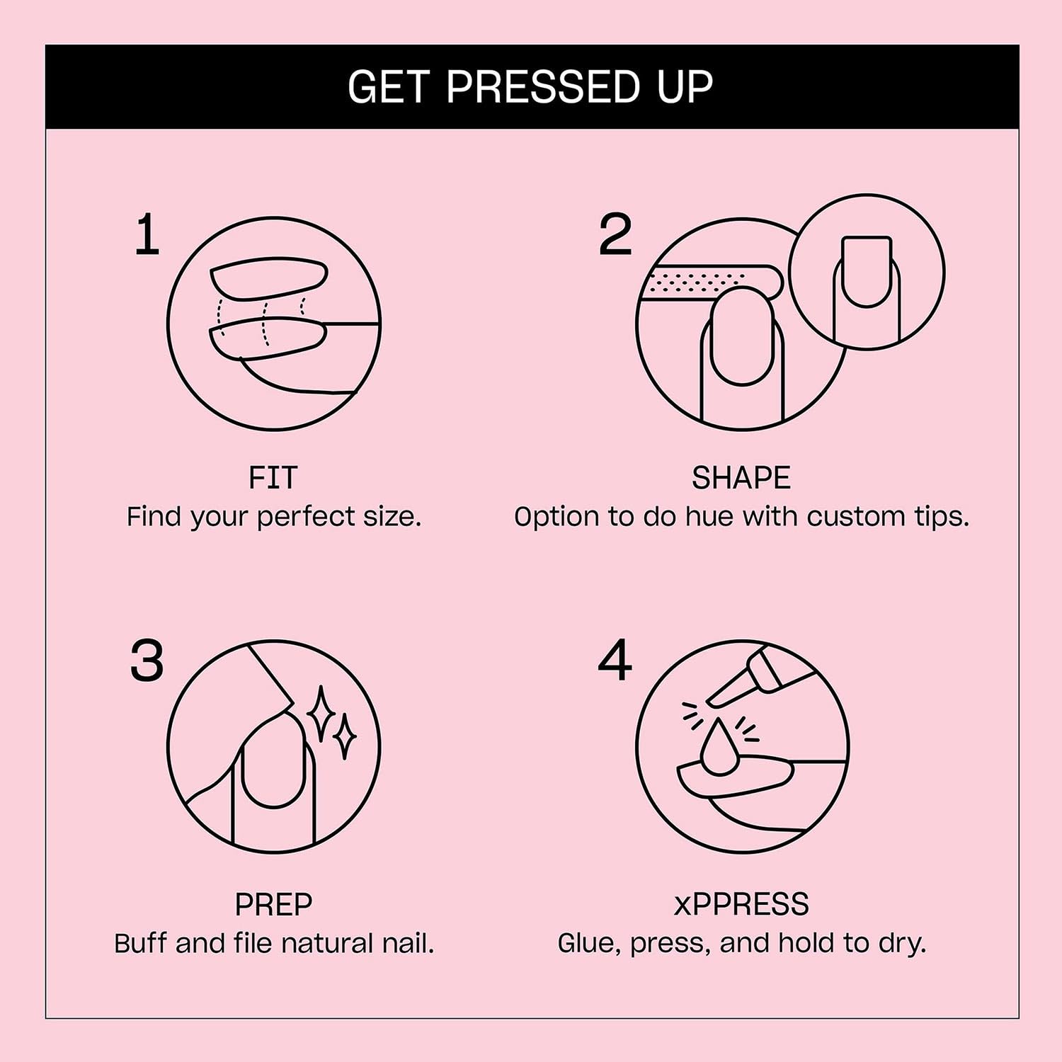 OPI On Point Baby Take a Vow: 24 tips en varias tallas para ajuste perfecto