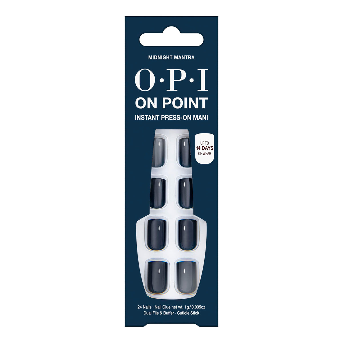 OPI On Point Midnight Mantra: uñas navy crema para un look elegante diario