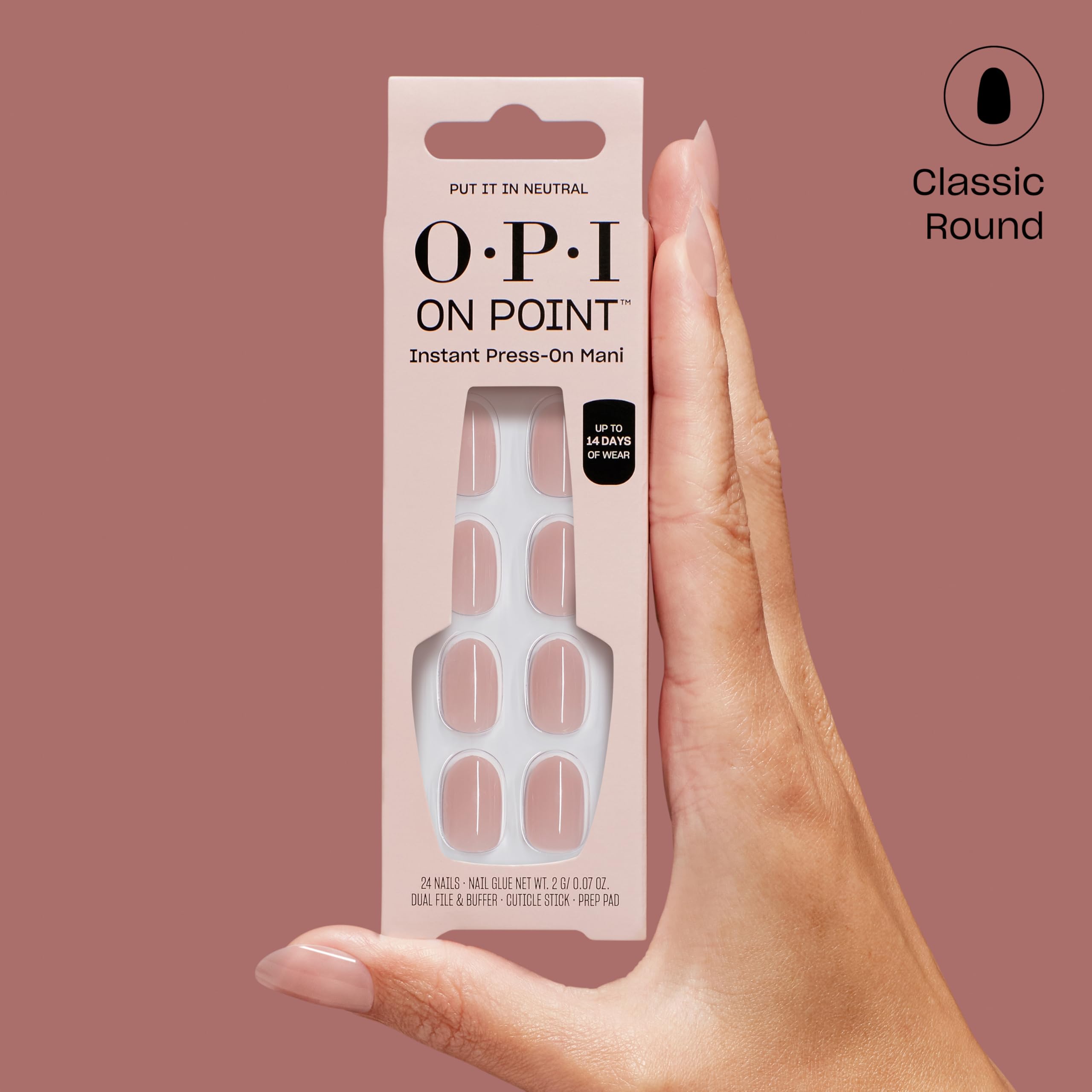 OPI On Point removal guide image showing soak and lift method