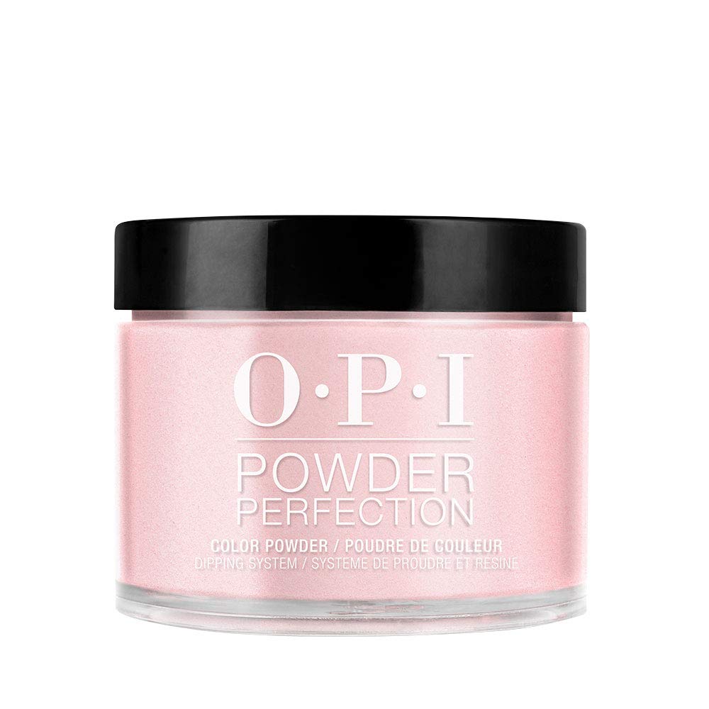 OPI Powder Perfection Bubble Bath bottle and pour for odor-free dip experience