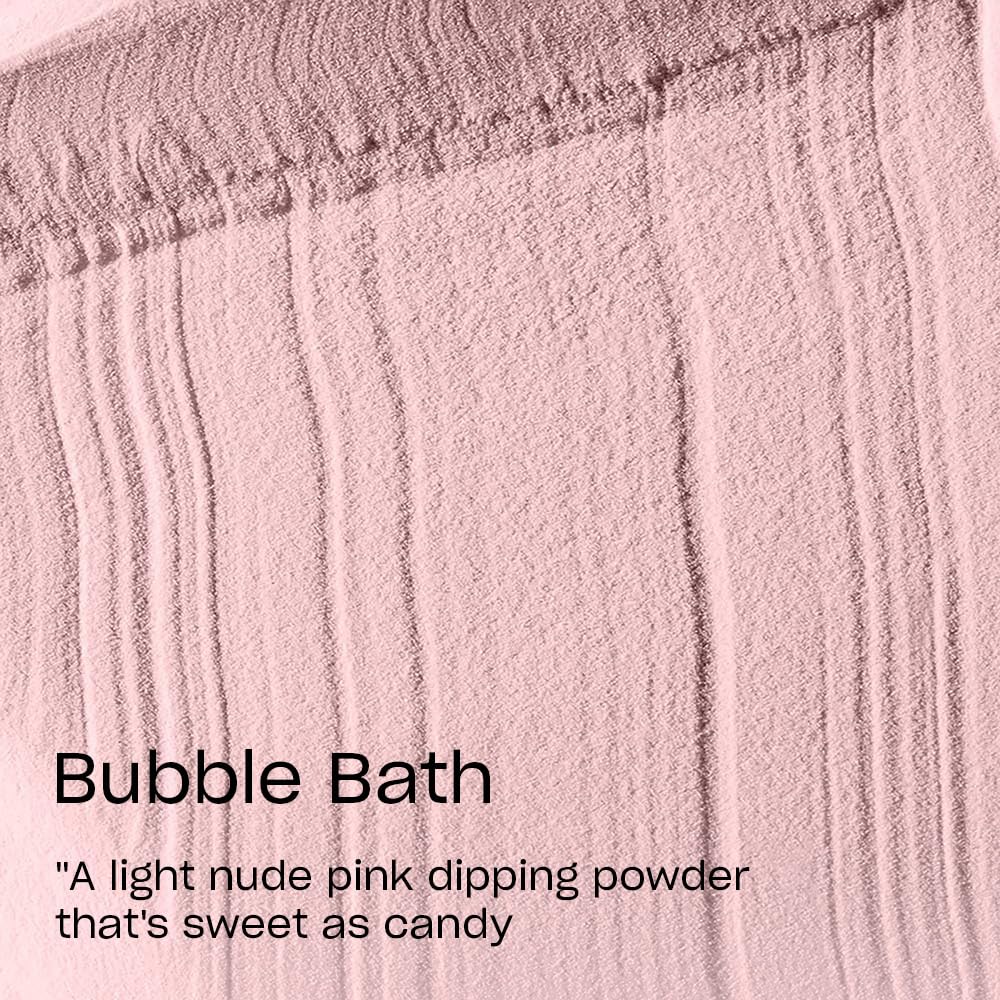 OPI Powder Perfection Bubble Bath powder-dusted nails with long-lasting shine