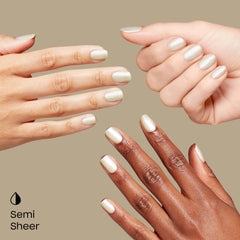 OPI RapiDry: acabado brillante y perlado tras dos capas.