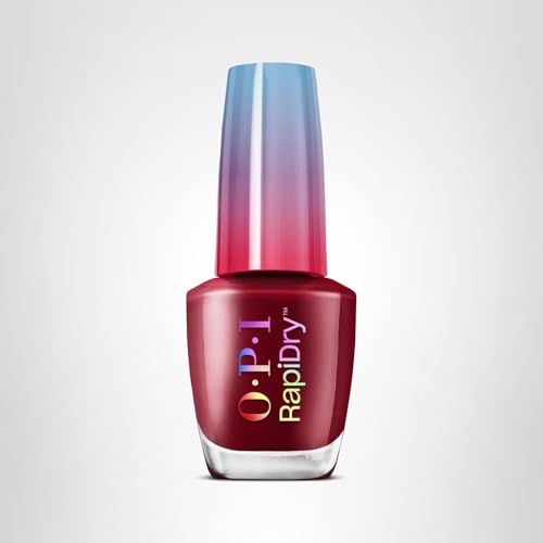 OPI RapiDry acabado brillante, uñas con brillo intenso.