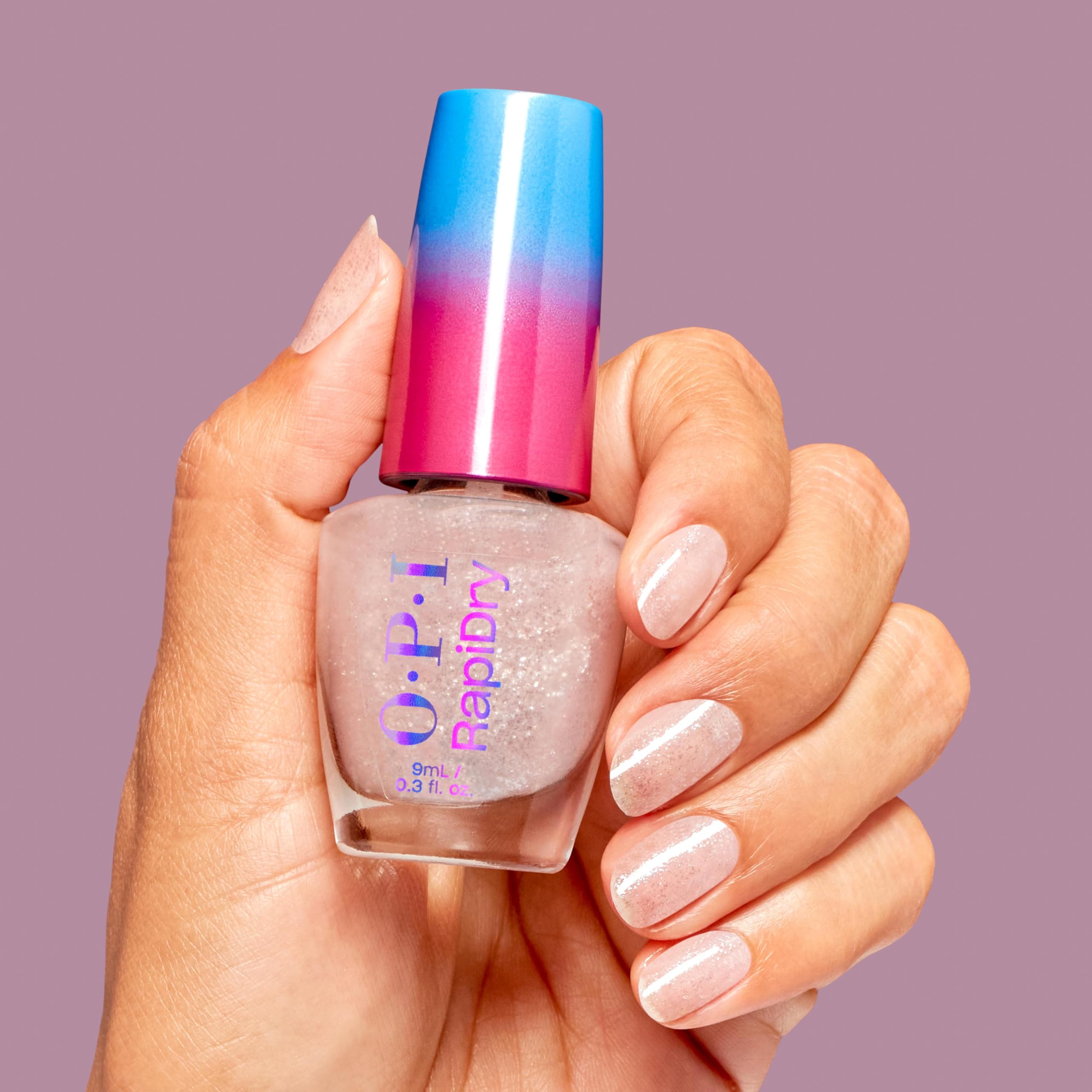 OPI RapiDry base y top coat aportan brillo y preparación de uñas