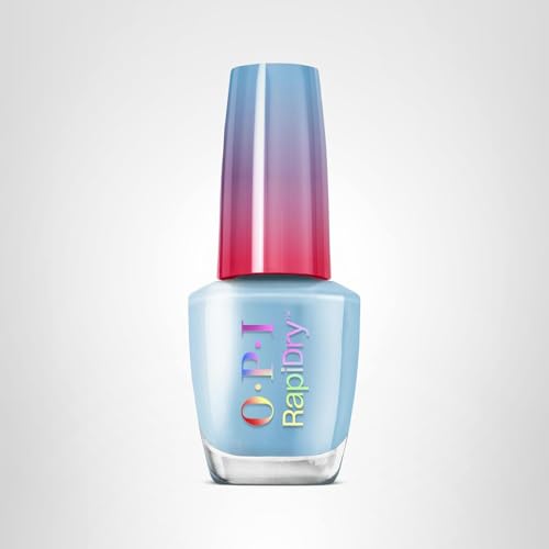 OPI RapiDry, muestra color azul opaco para estilo audaz