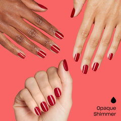OPI RapiDry, secado en 60 segundos para manicura lista para salir.