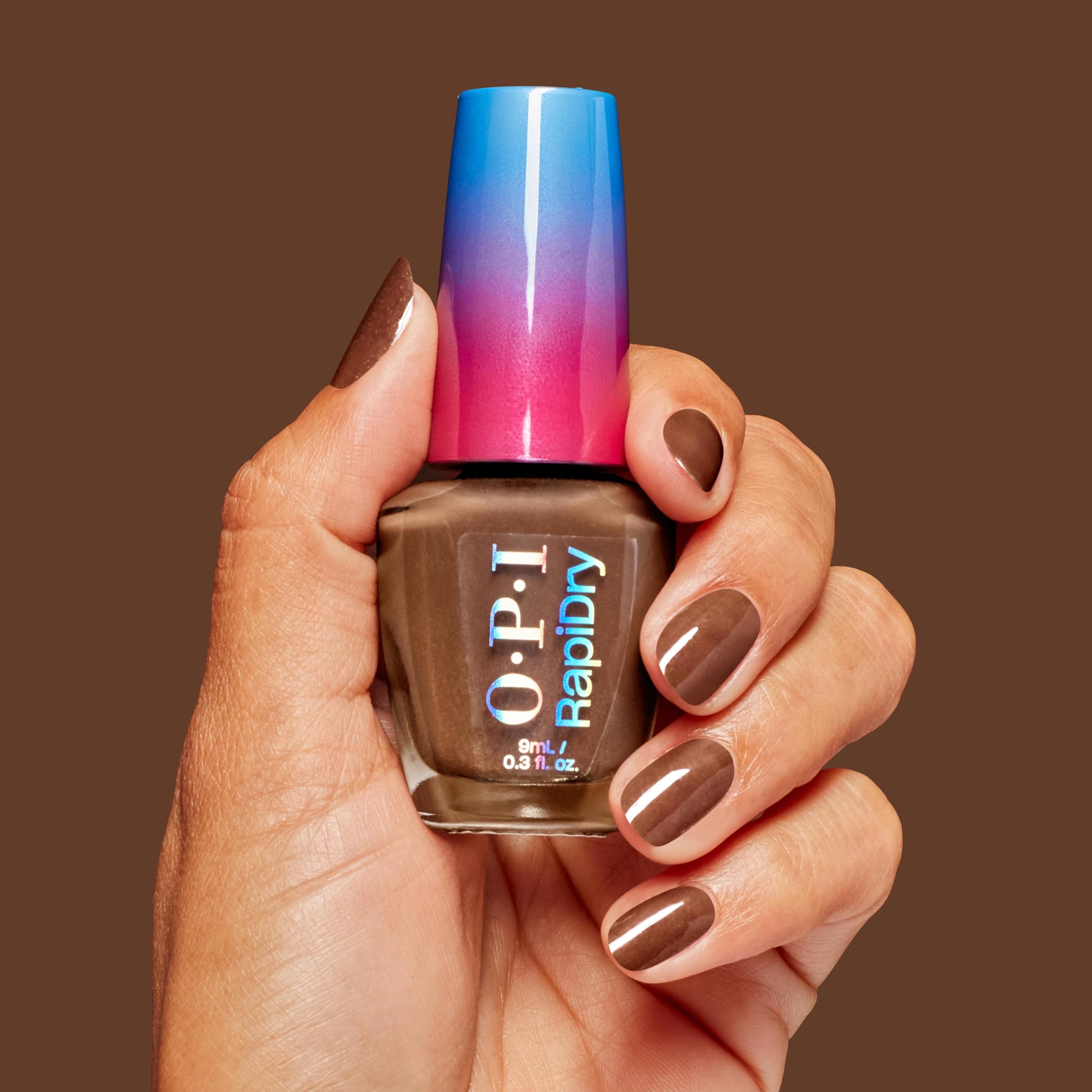 OPI RapiDry se seca en 60 segundos para manicura rápida.