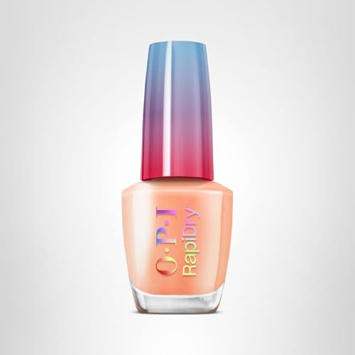 OPI RapiDry Within Peach envase reciclado post-consumo, opción sostenible