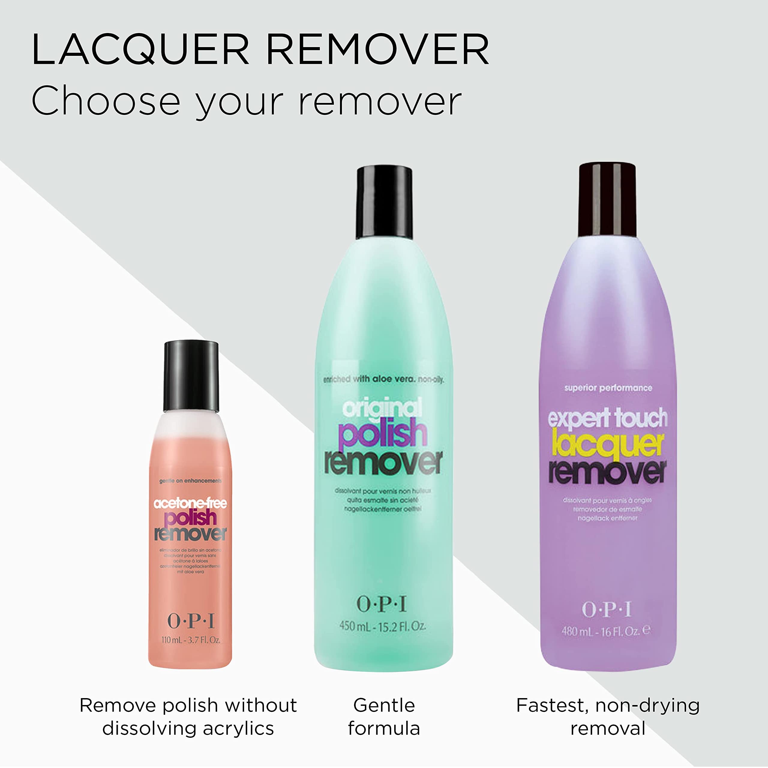 OPI Remover Uñas Original mantiene cutículas suaves tras uso.