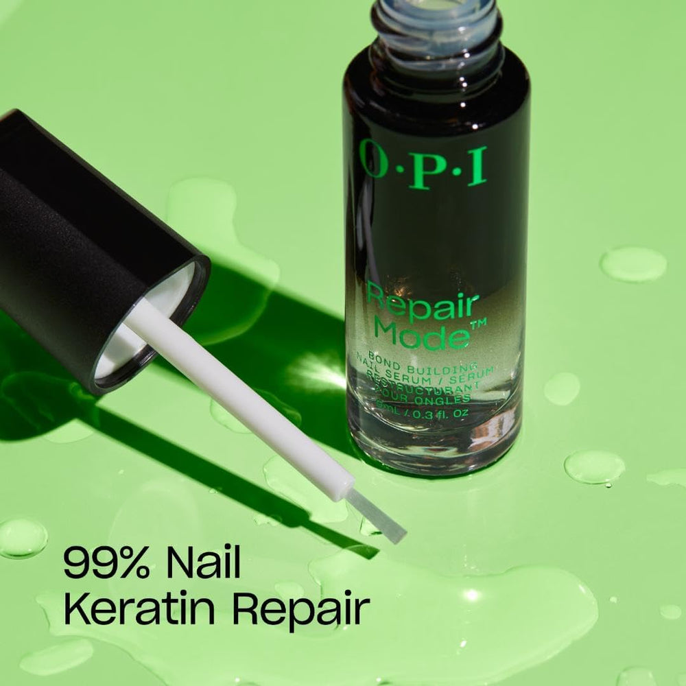 OPI Repair Mode cap detail highlighting PCR cap for eco-friendly packaging
