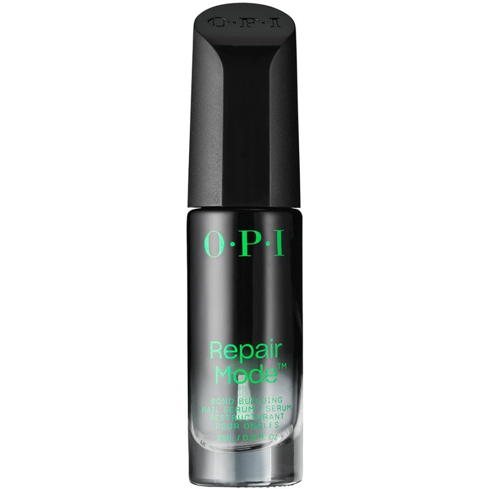OPI Repair Mode serum bottle close-up showing keratin repair potential for stronger nails