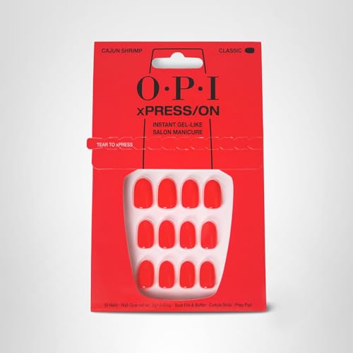 OPI xPRESS/ON Cajun Shrimp: opciones de formas de uñas para cualquier ocasión.