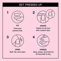 OPI xPRESS/ON Mod About You, diseños rosados variados para estilo versátil.