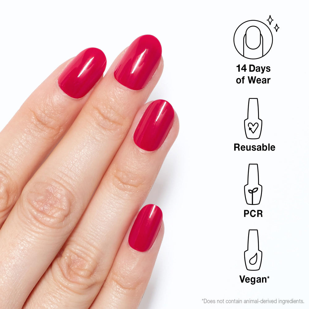 OPI xPRESS/ON Strawberry Margarita diseños variados para estilo diario