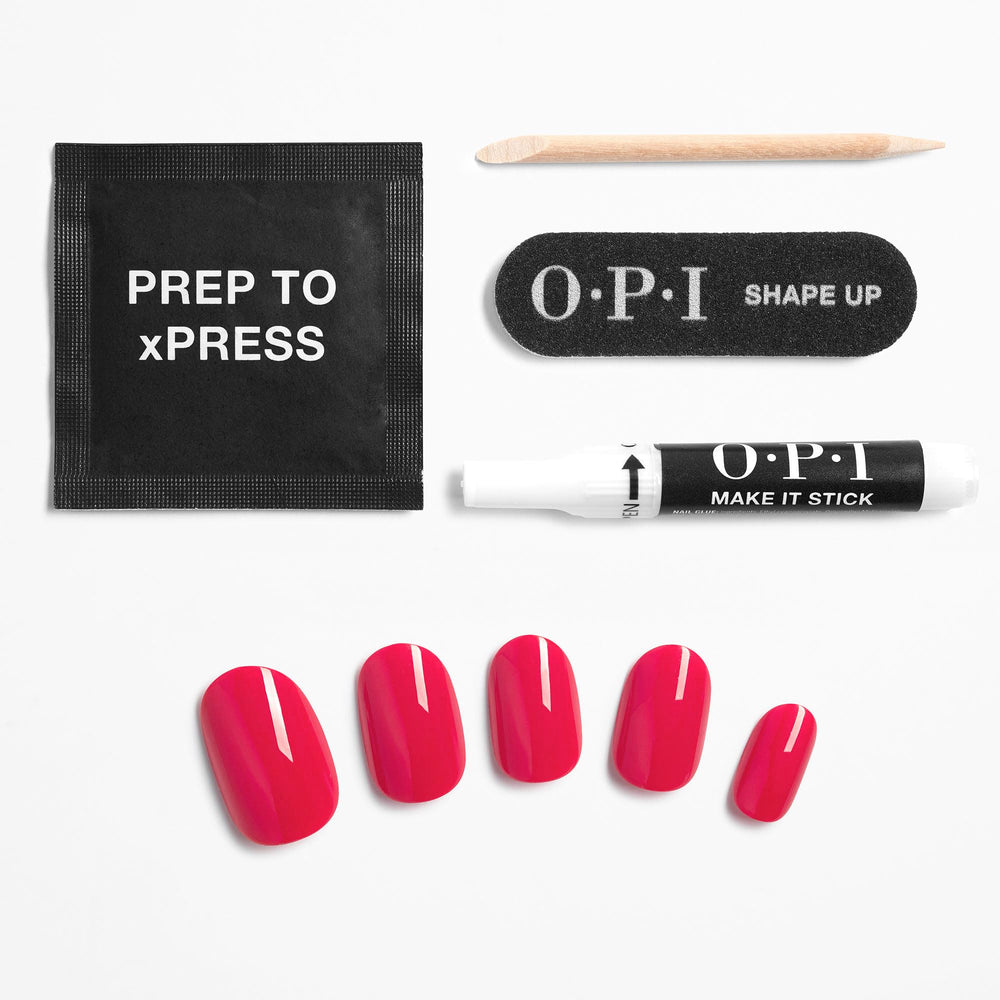 OPI xPRESS/ON Strawberry Margarita pegamento uñas para fijación segura
