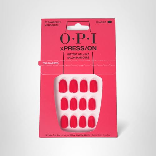 OPI xPRESS/ON Strawberry Margarita 30 consejos para talla perfecta