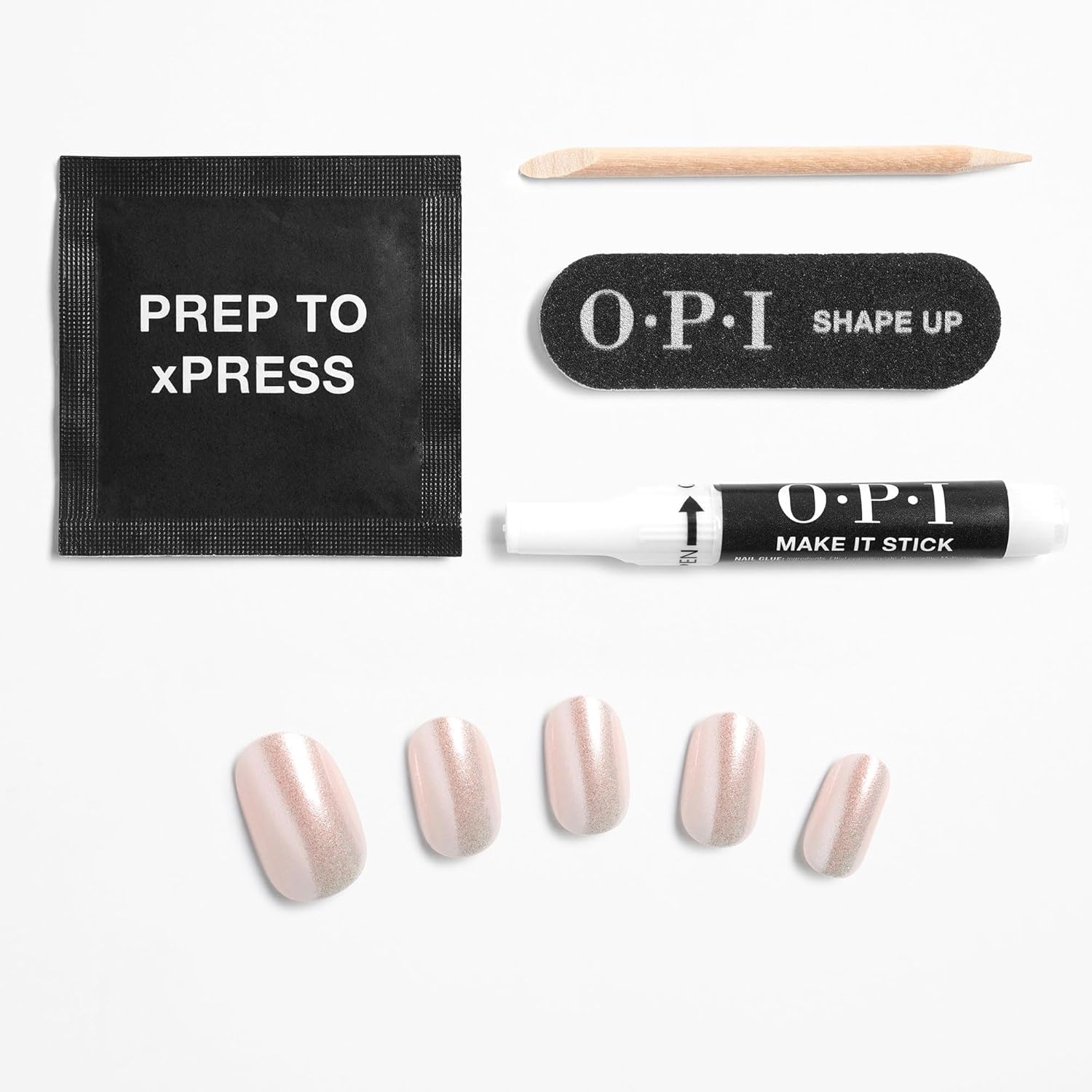 OPI xPRESS/ON retira fácilmente en 3 pasos con agua tibia y acetona.