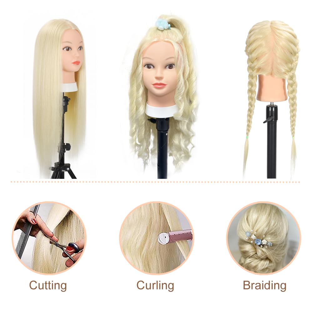 Opini-head length 26-28 inches for versatile cutting and styling practice
