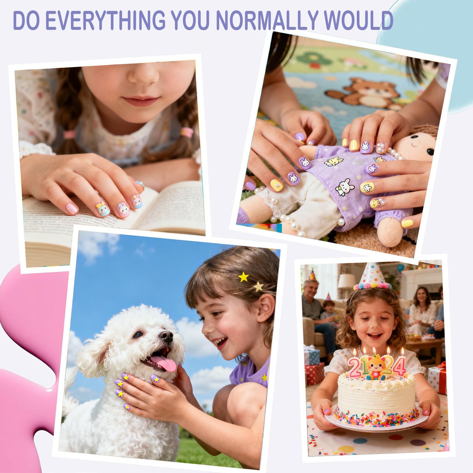 OPkssnails 12 sizes offer comfortable fit for growing nails.