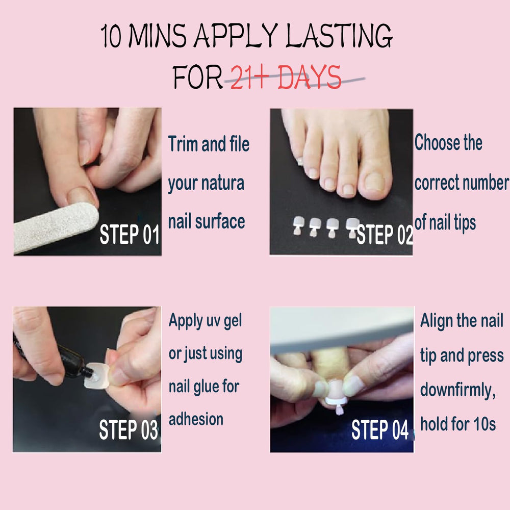 OPkssnails easy pedicure in minutes for sandals-ready toes