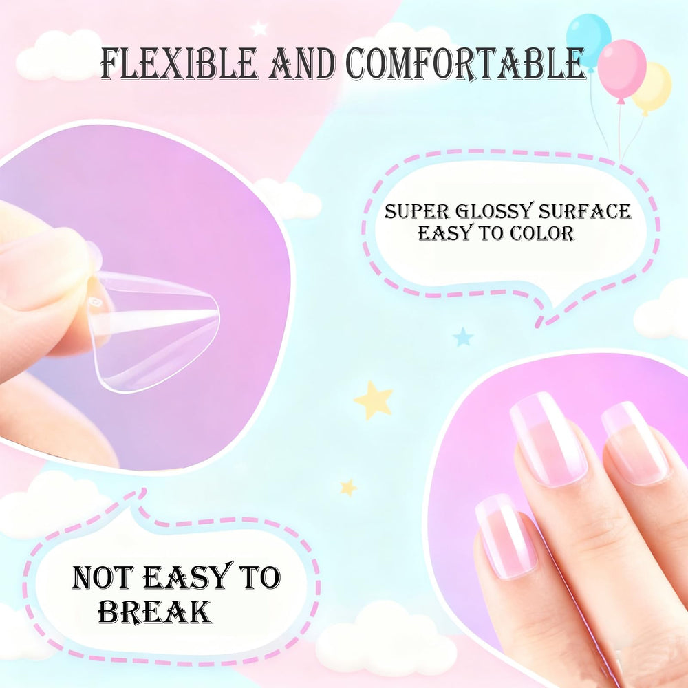 OPkssnails pre-glue full-cover nails enabling quick, mess-free application