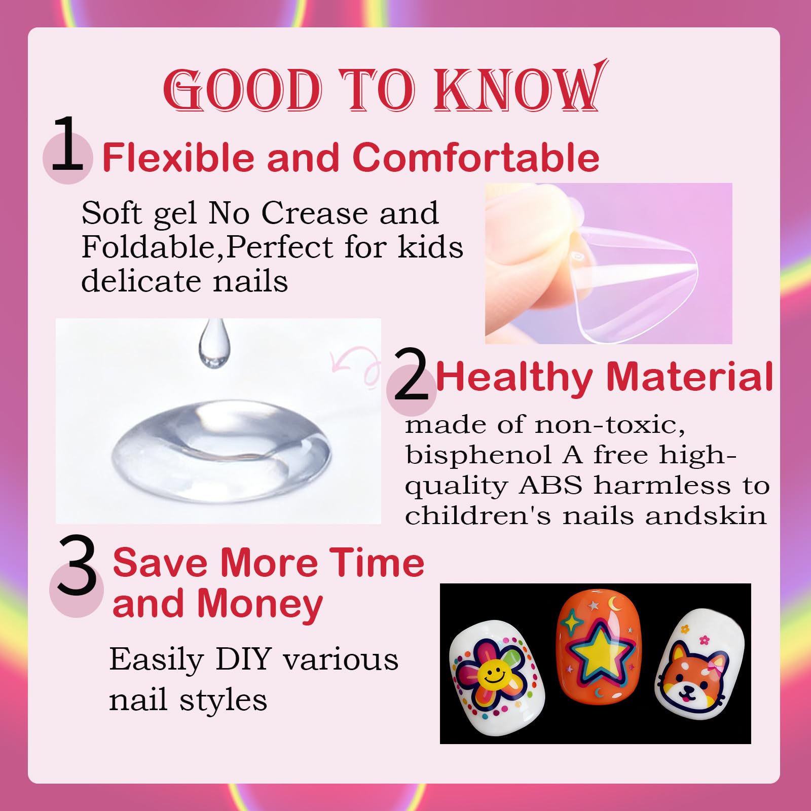 OPkssnails pre-glued full-cover nails simplify kids' nail art at home.